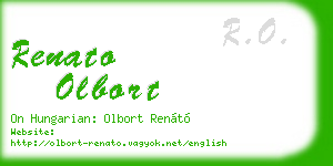 renato olbort business card